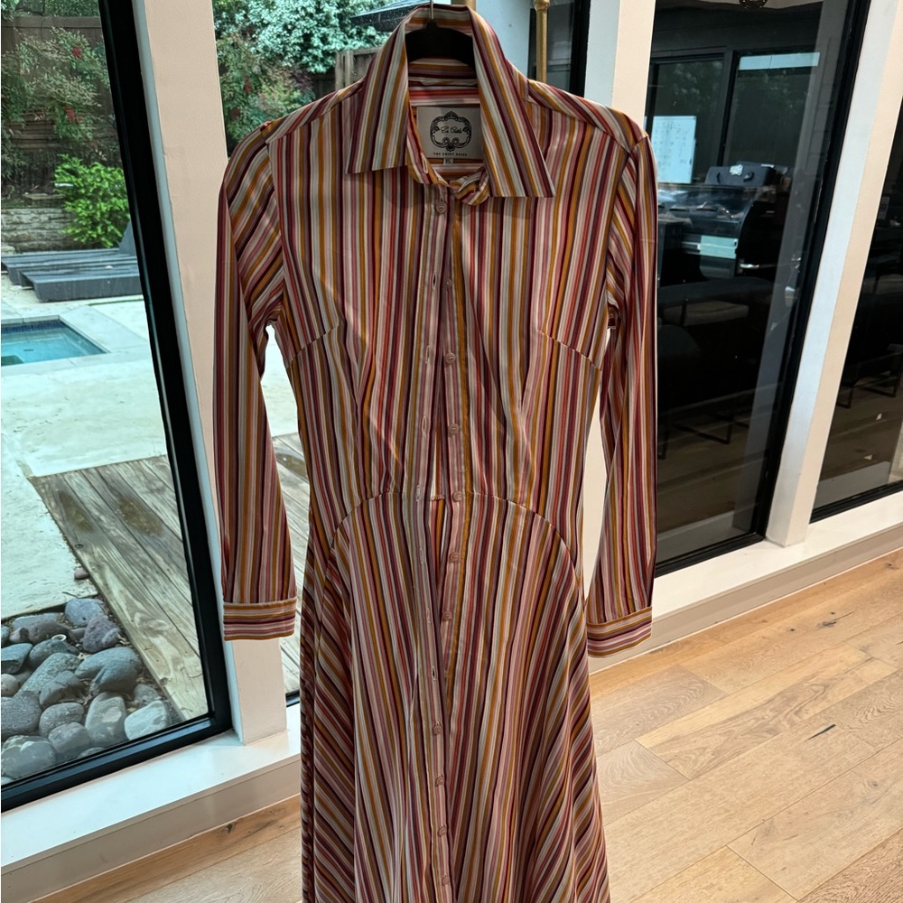 Striped Multicolor Maxi Dress